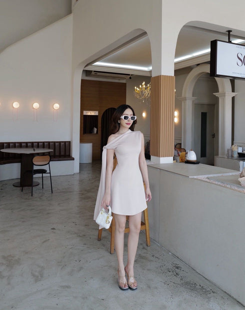 Ladies Mini Asymmetrical Dress